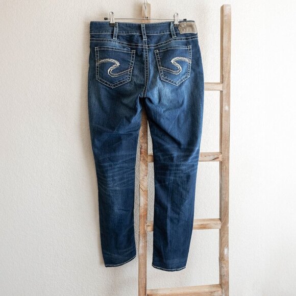 SILVER SUKI MID SKINNY JEANS SUPER STRETCH NO DISTRESSING W31 L 31 - Picture 3 of 8